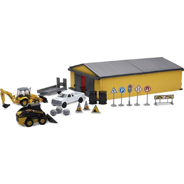 New Holland Set w/Hanger, Skid Steer L230, B110C and Accessories John
